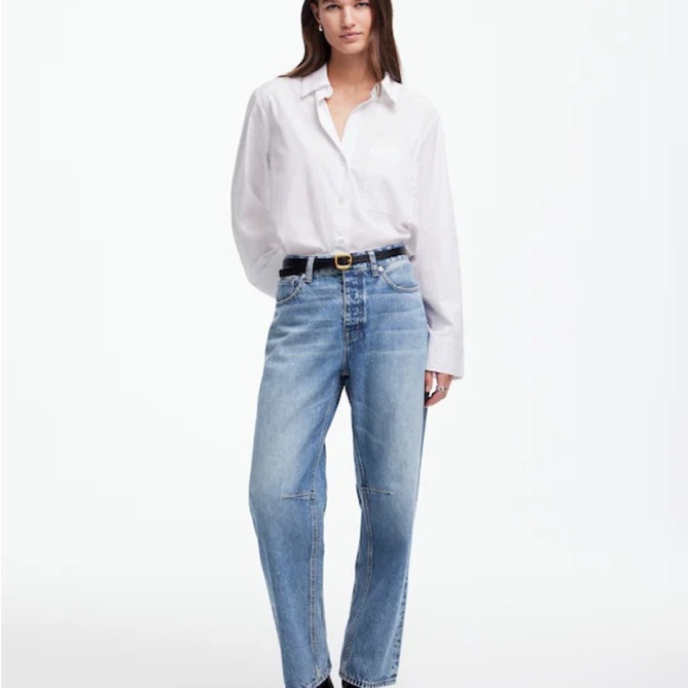 Madewell Tall Darted Barrel-Leg Jeans